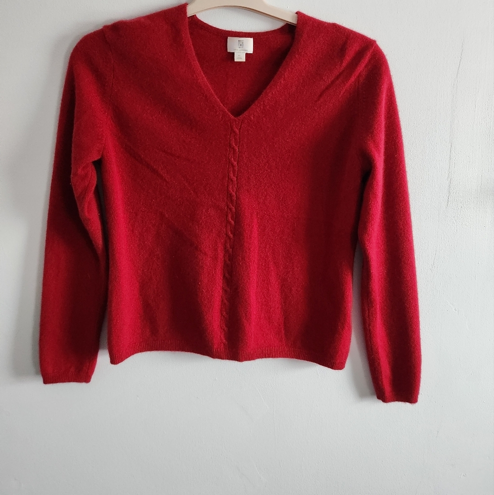 100% cashmere red sweater
